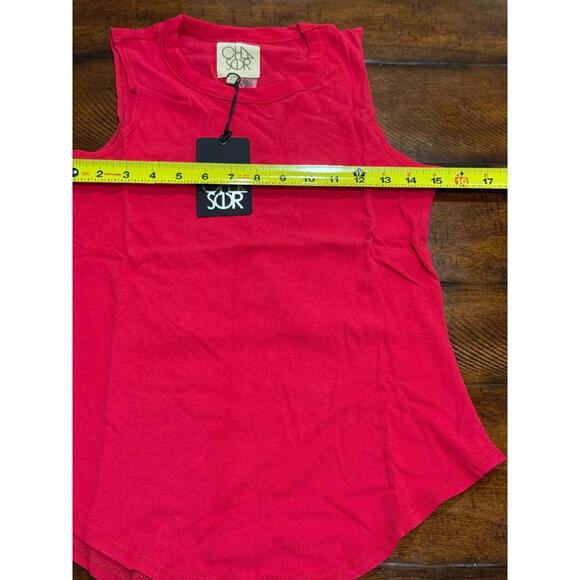 Chaser Brand - Tank Top CW7278 Strawberry Red, Size XS - Picture 2 of 3